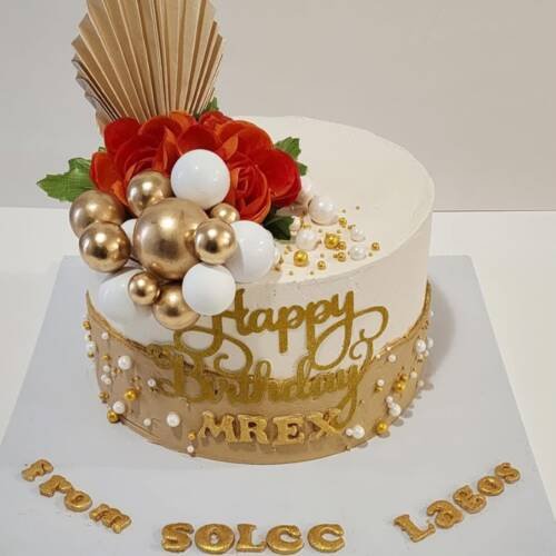 Rose Gold Elegance Cake