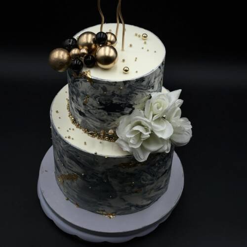 Timeless Elegance Tiered Cake