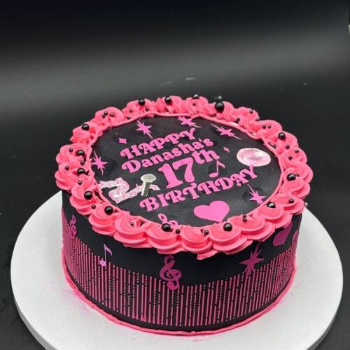 Pink Rhythm Celebration Cake