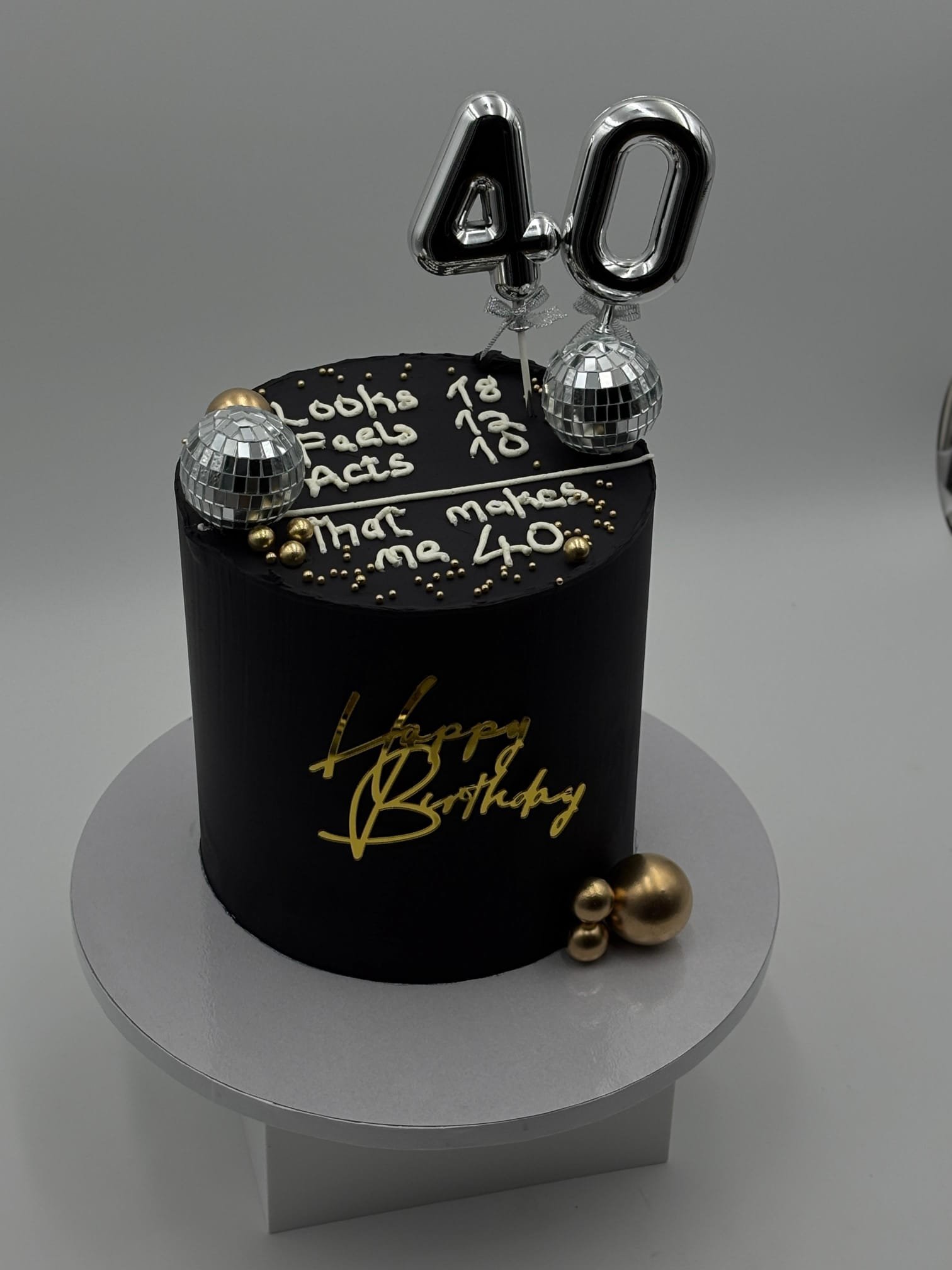 Midnight Luxe Celebration Cake